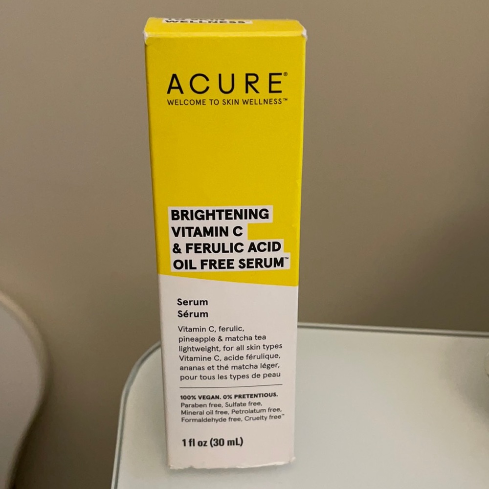 Acure Brightening VitaminC & Ferulic Acid Serum